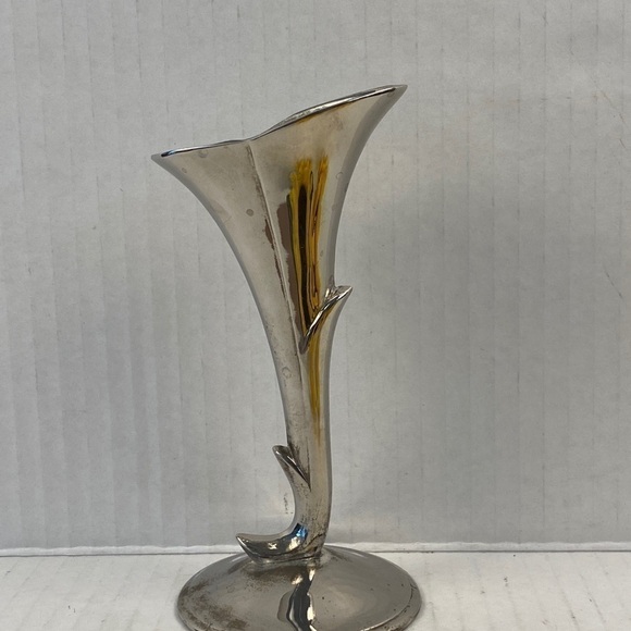 VASE Bud vase posy holder silver tone flower unique - Picture 4 of 13